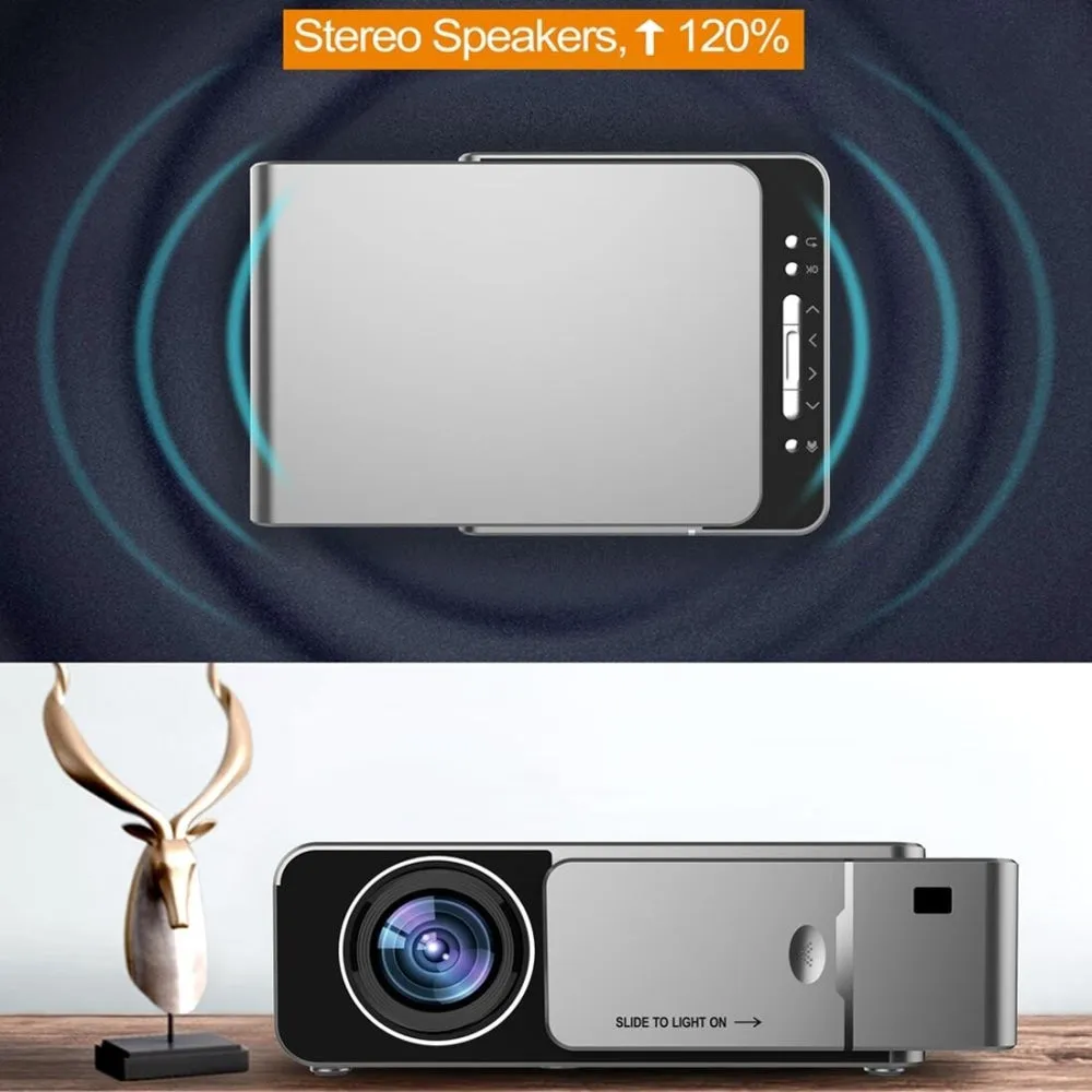 1080P Mini Theater Projector | 2000 Lumens | Phone Version | Red