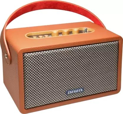 Aiwa RS-X100 Natsukasii Pro Brown 40 W Bluetooth Home Audio Speaker  (Brown)