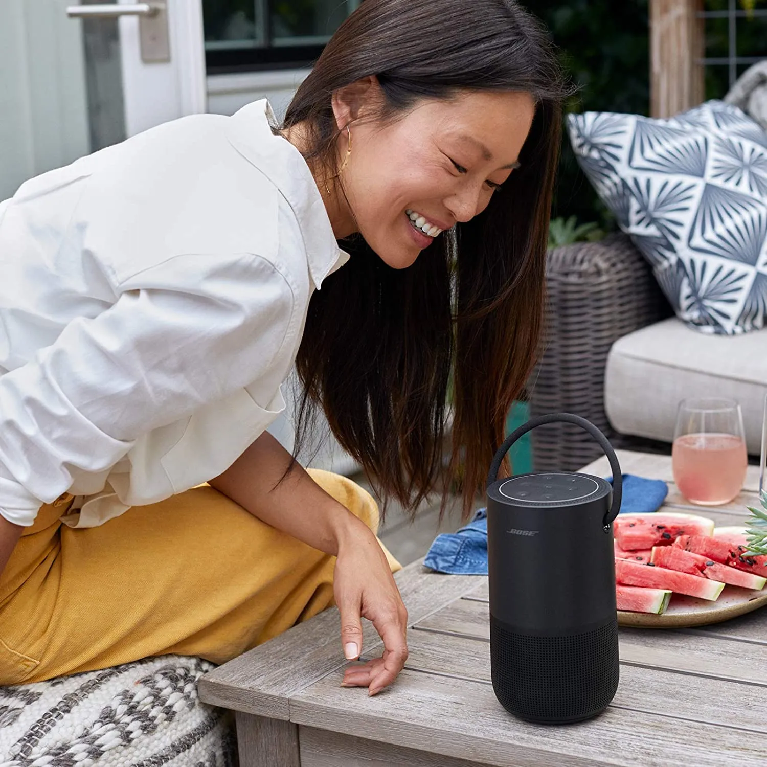 Bose PHS Portable Smart Wireless Bluetooth Speaker,Wi-Fi Connectivity, 360 Sound, (Black) 829393-5100