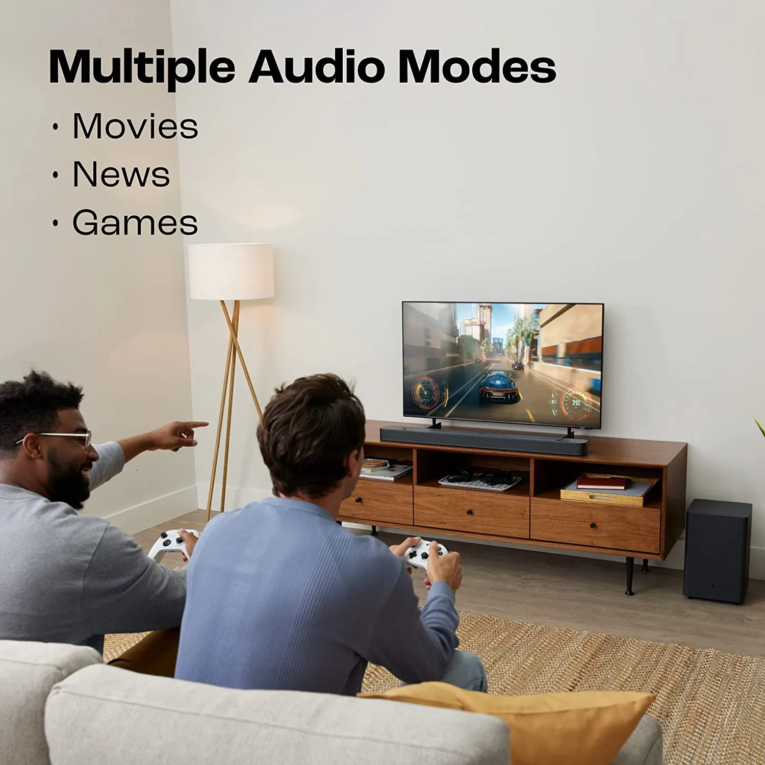 JBL Bar 2.1 Deep Bass (MK2), Soundbar with 6.5 Down-Firing Wireless Subwoofer, 2.1 Channel (300W)