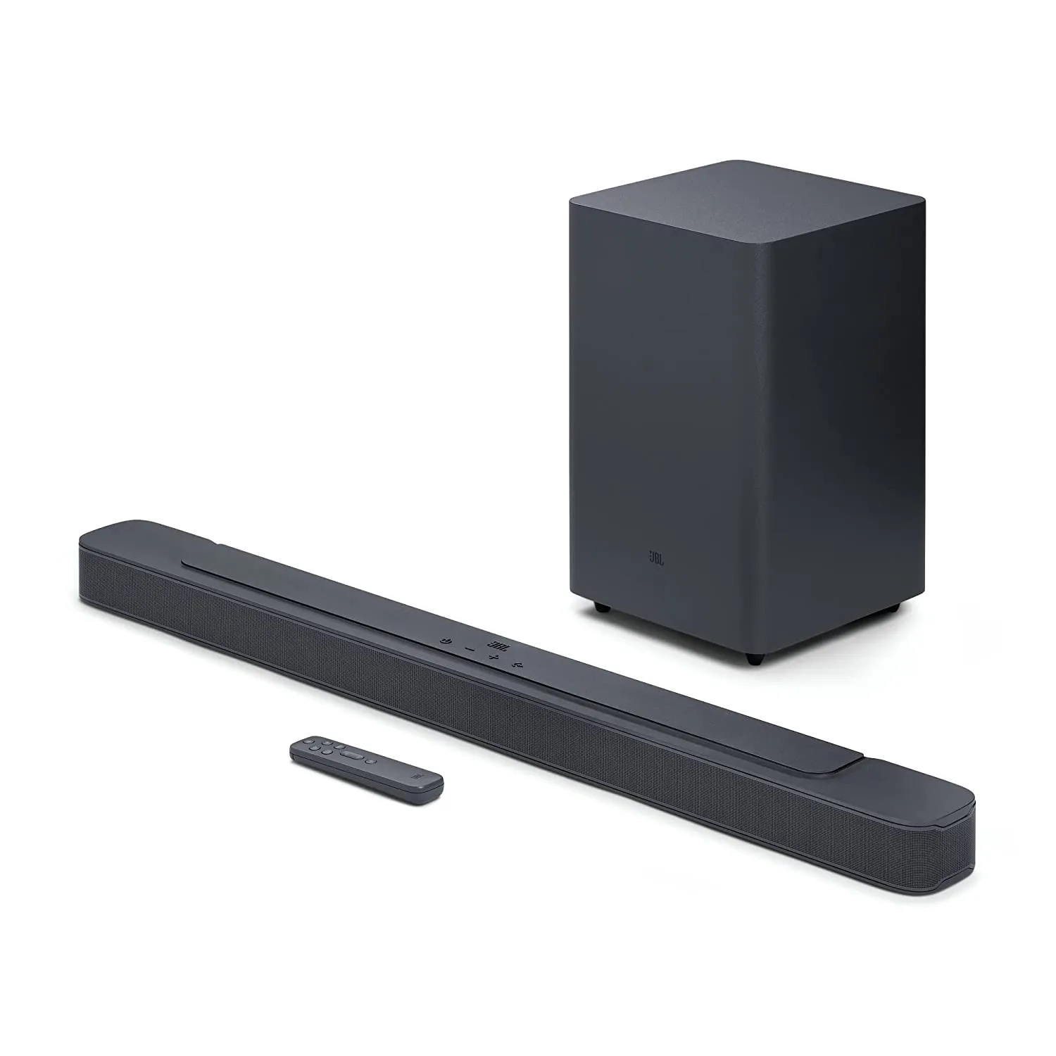 JBL Bar 2.1 Deep Bass (MK2), Soundbar with 6.5 Down-Firing Wireless Subwoofer, 2.1 Channel (300W)