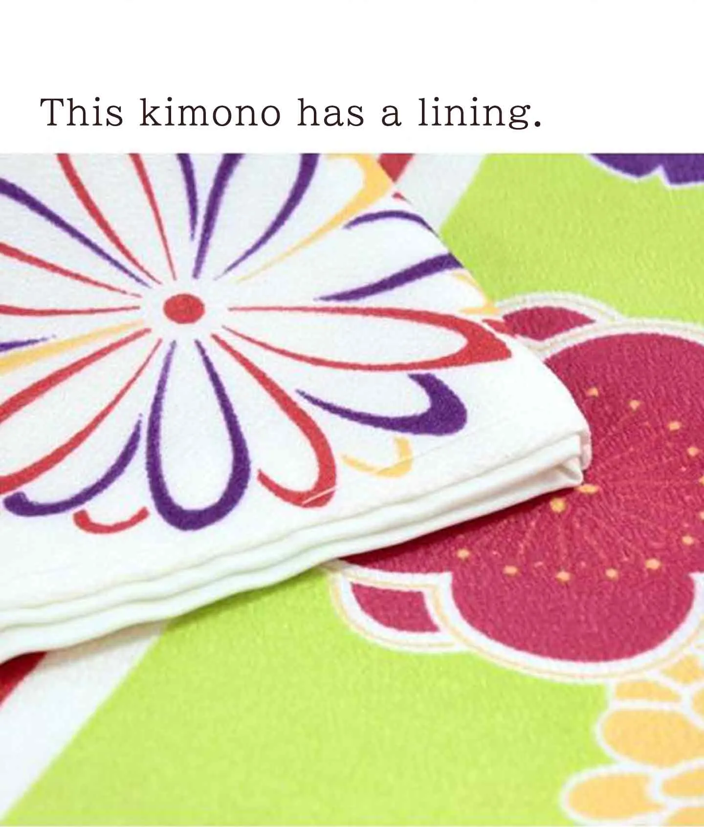 Kimono 4 Piece Coordinate Set / Kimono, Obi, Obi-age, Obi-jime / tailored L Size/white flowers