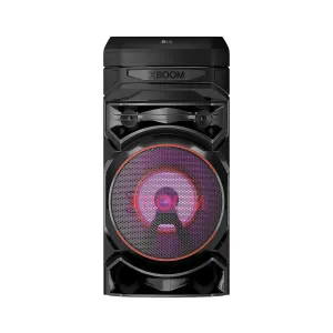 LG XBOOM RNC5 Party Speaker, Multi Color Lighting, Karaoke Feature, 1 Mic   1 Guitar Input, Wireless Party Link, USB, Bluetooth Connection, XBOOM App