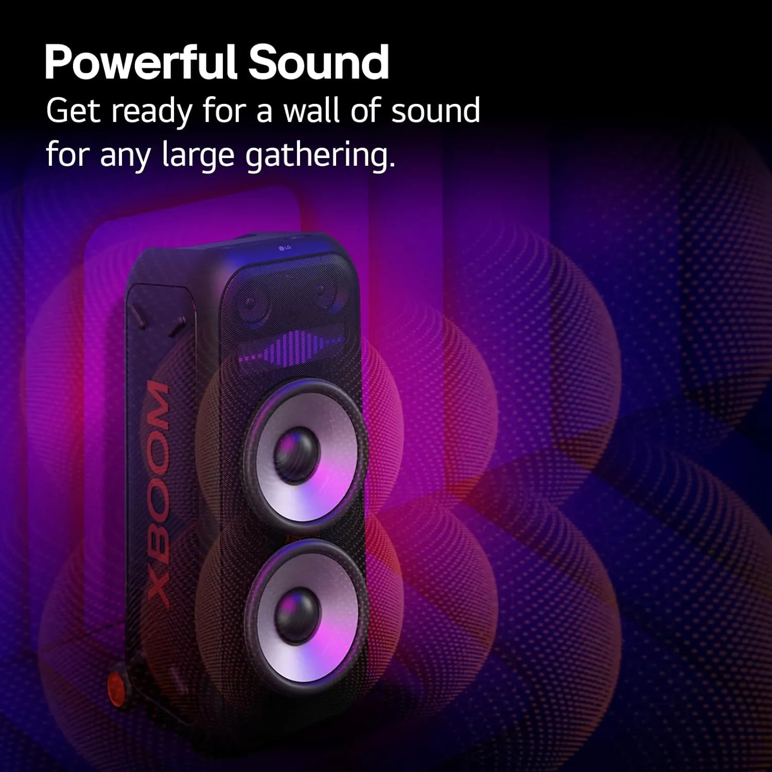 LG XL9T XBOOM Portable Bluetooth Party Speaker with Pixel LED Lighting