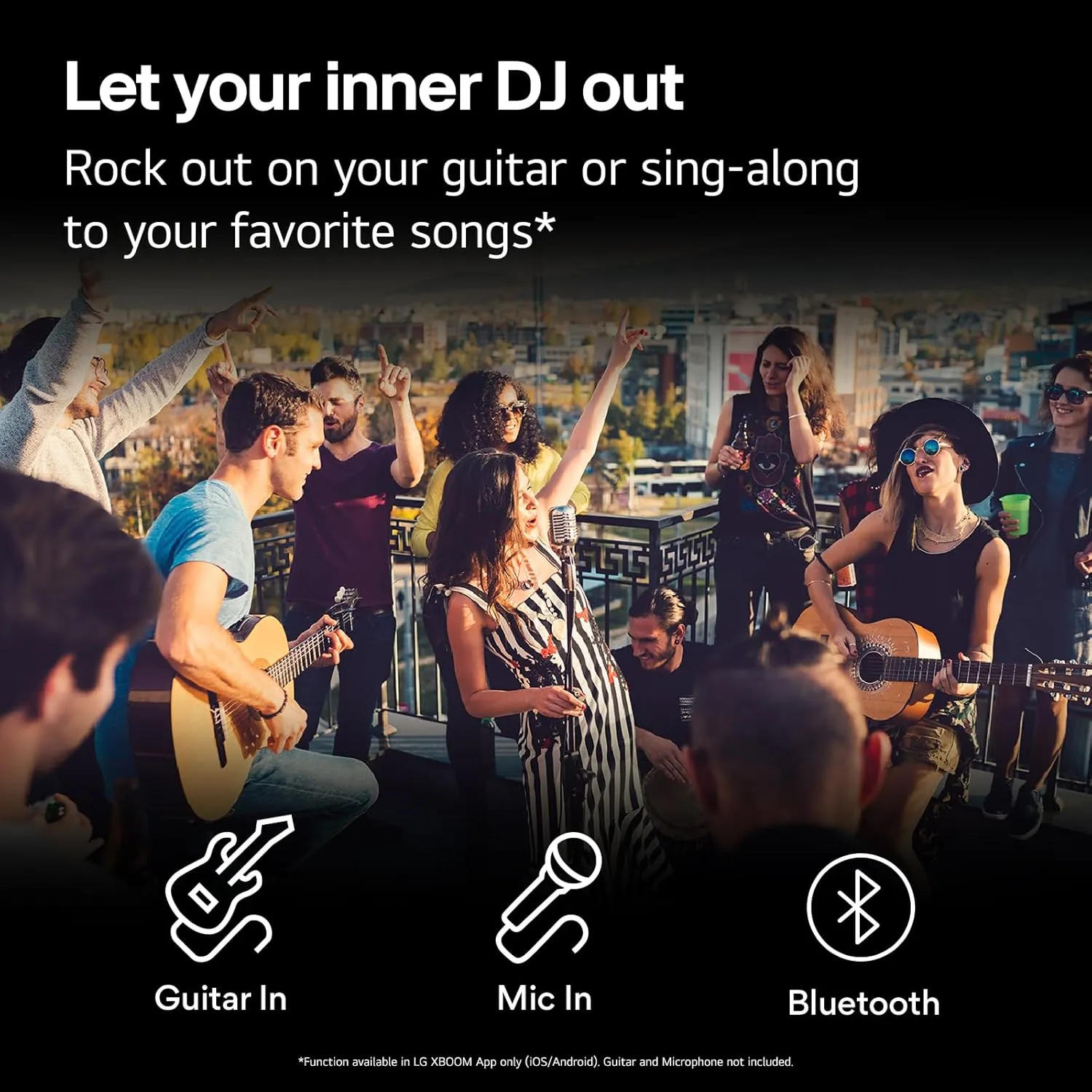 LG XL9T XBOOM Portable Bluetooth Party Speaker with Pixel LED Lighting