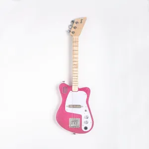Loog Mini Electric Guitar in Sparkle Pink