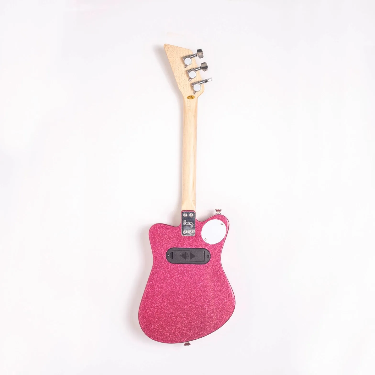 Loog Mini Electric Guitar in Sparkle Pink