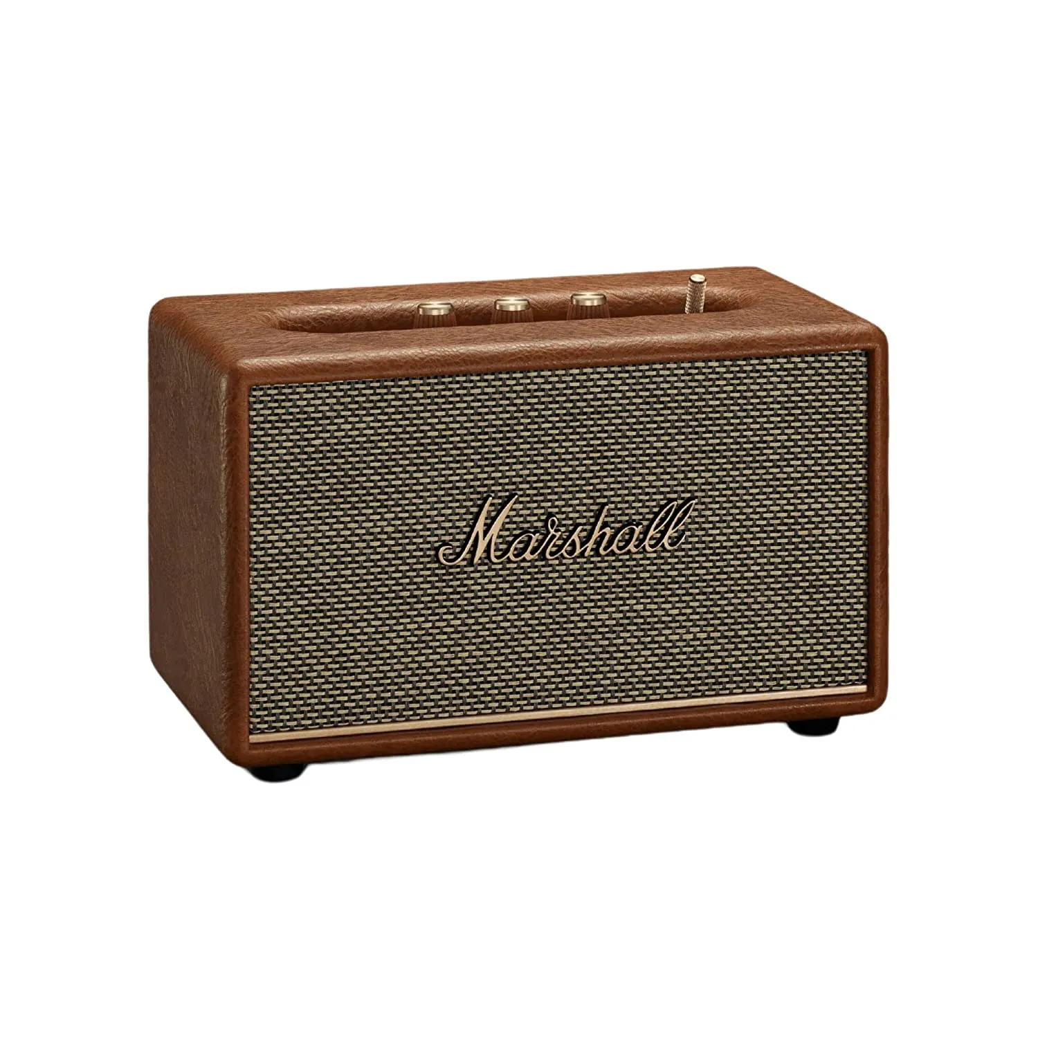 Marshall Acton III Bluetooth Speaker  Gen 3 with Wider Stereo Sound, Dynamic Loudness & Sustainable Design  Brown
