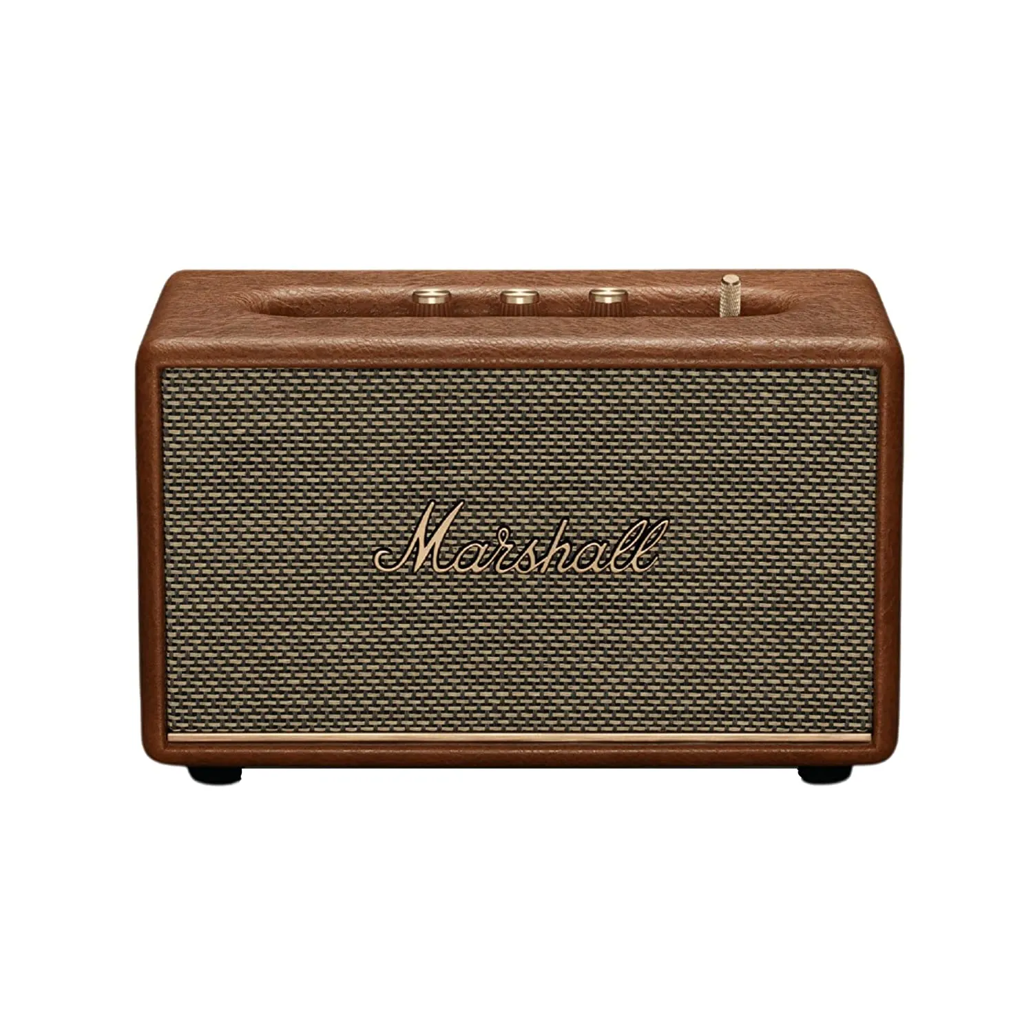 Marshall Acton III Bluetooth Speaker  Gen 3 with Wider Stereo Sound, Dynamic Loudness & Sustainable Design  Brown