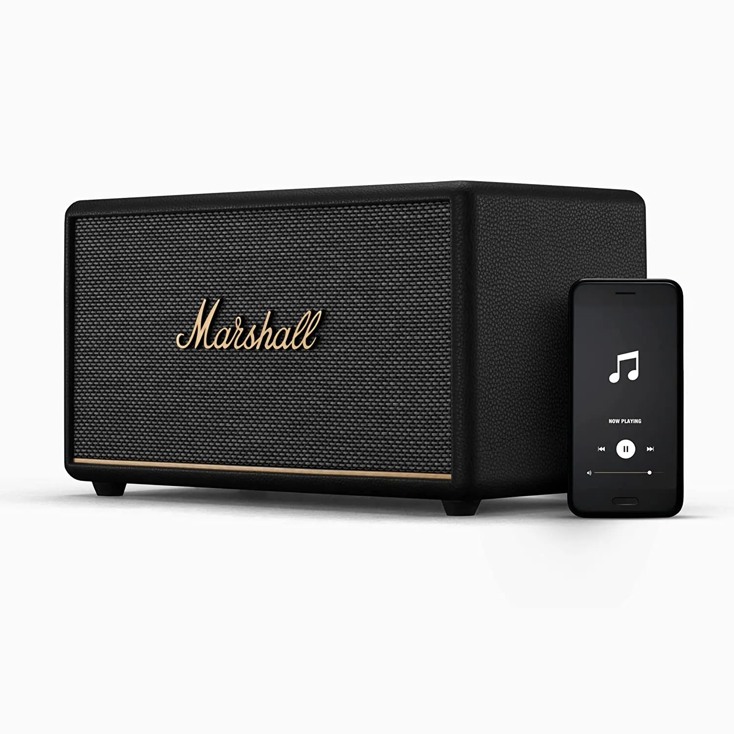 Marshall Stanmore III Bluetooth Speaker  Gen 3 with Wider Stereo Sound, Bluetooth 5.2 & Sustainable Design  Black