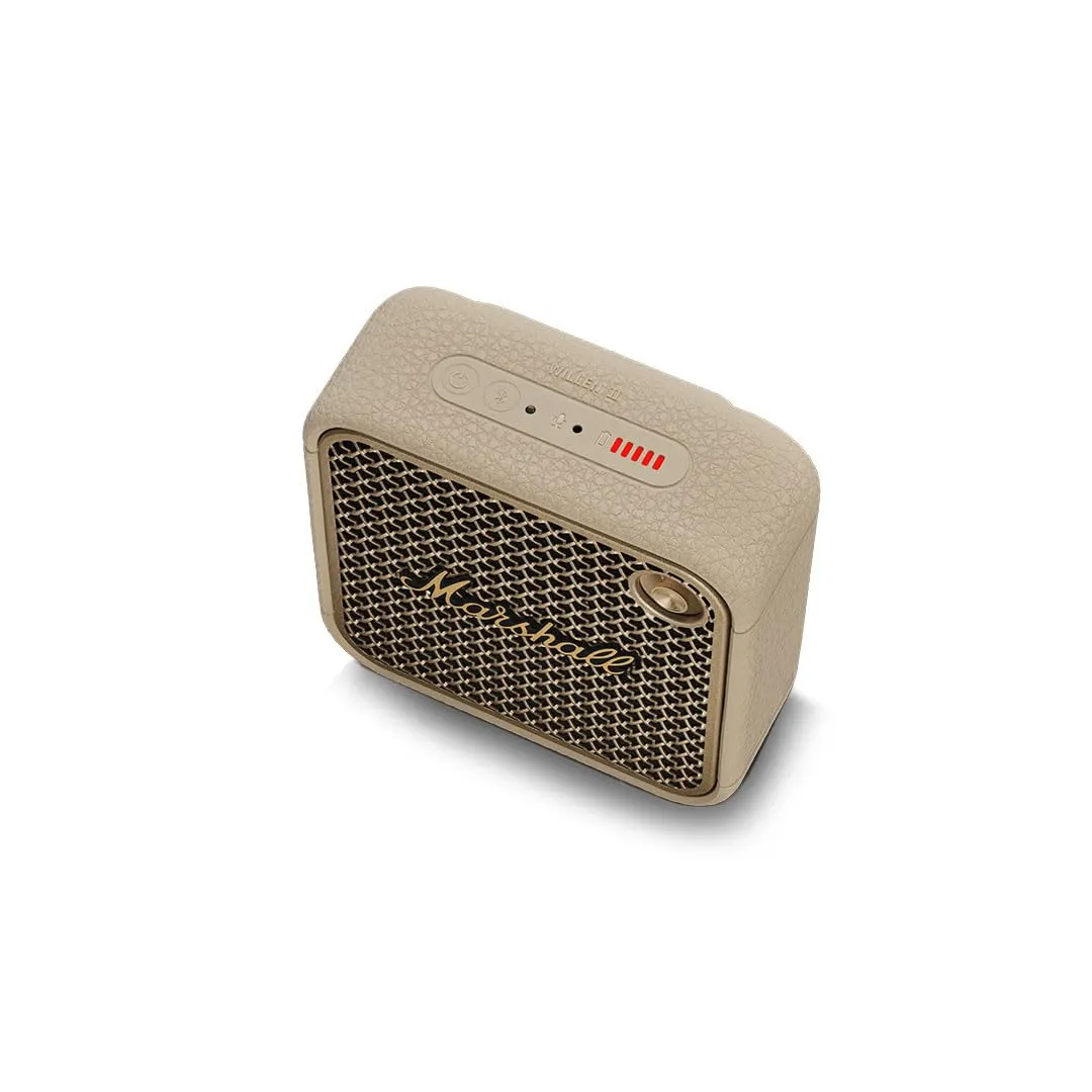 Marshall Willen II Portable Bluetooth Speaker with 17  Hours of Portable Playtime, Dust & Waterproof (IP67) - Cream