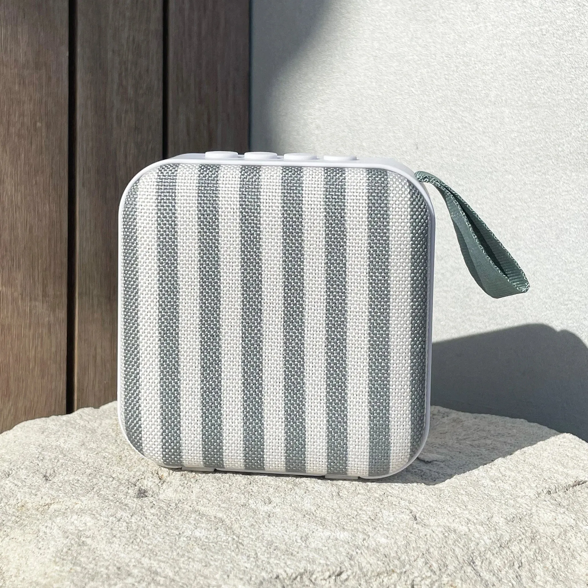 Portable Travel Speaker (The Vacay Olive Stripe)