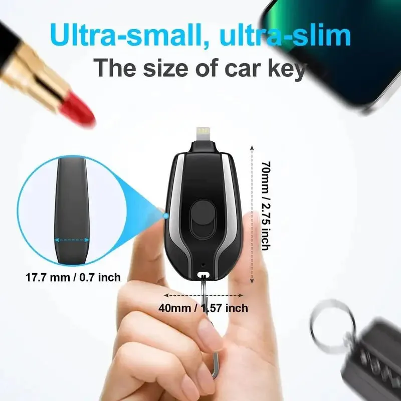 SavageBiz - 1500mAh Mini Pod Keychain Charger
